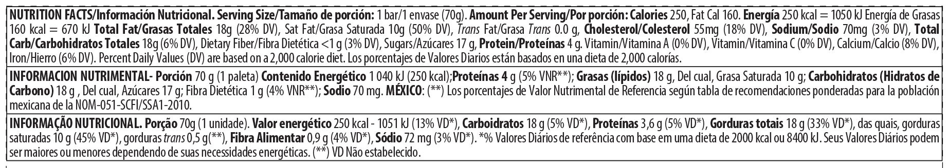 Vanilla Caramel Almond Stickbar